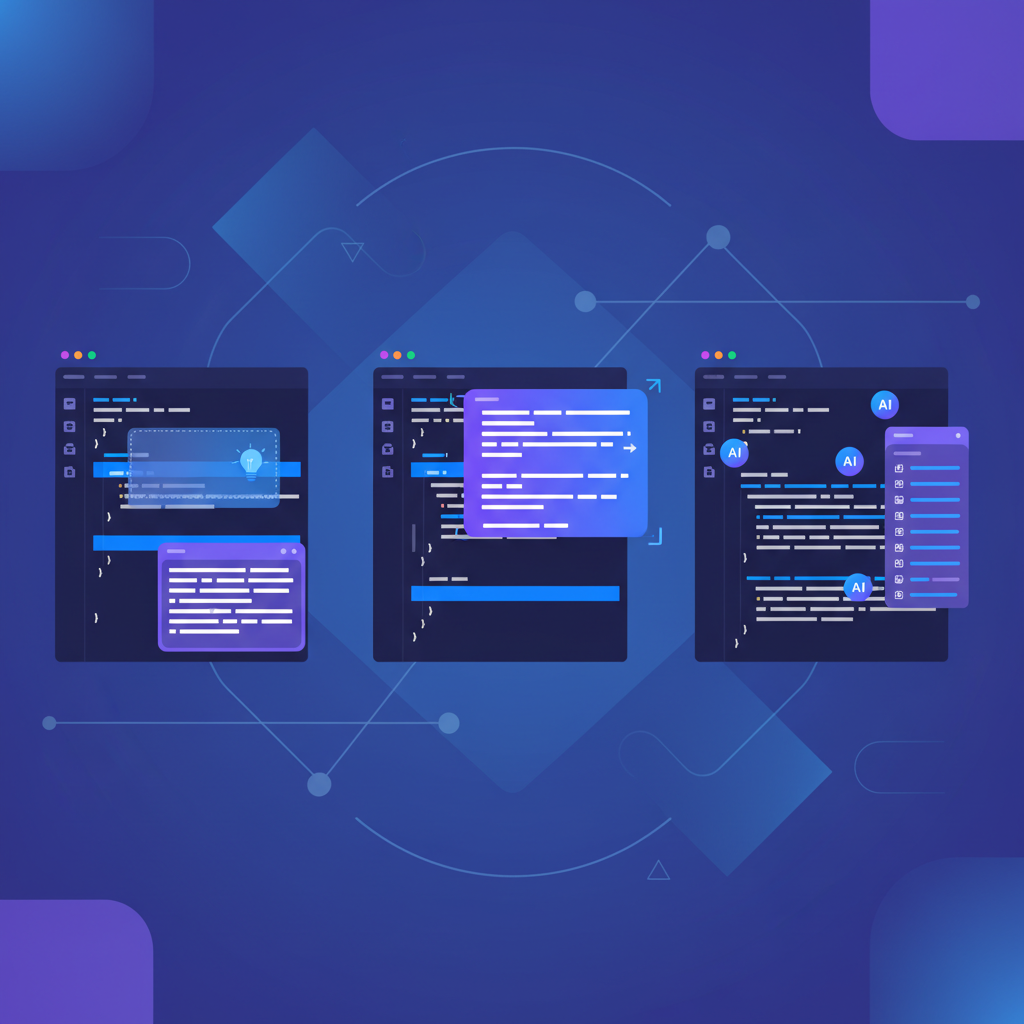 IDE-based AI coding agents — Cursor, Windsurf, Copilot, and Cline side by side