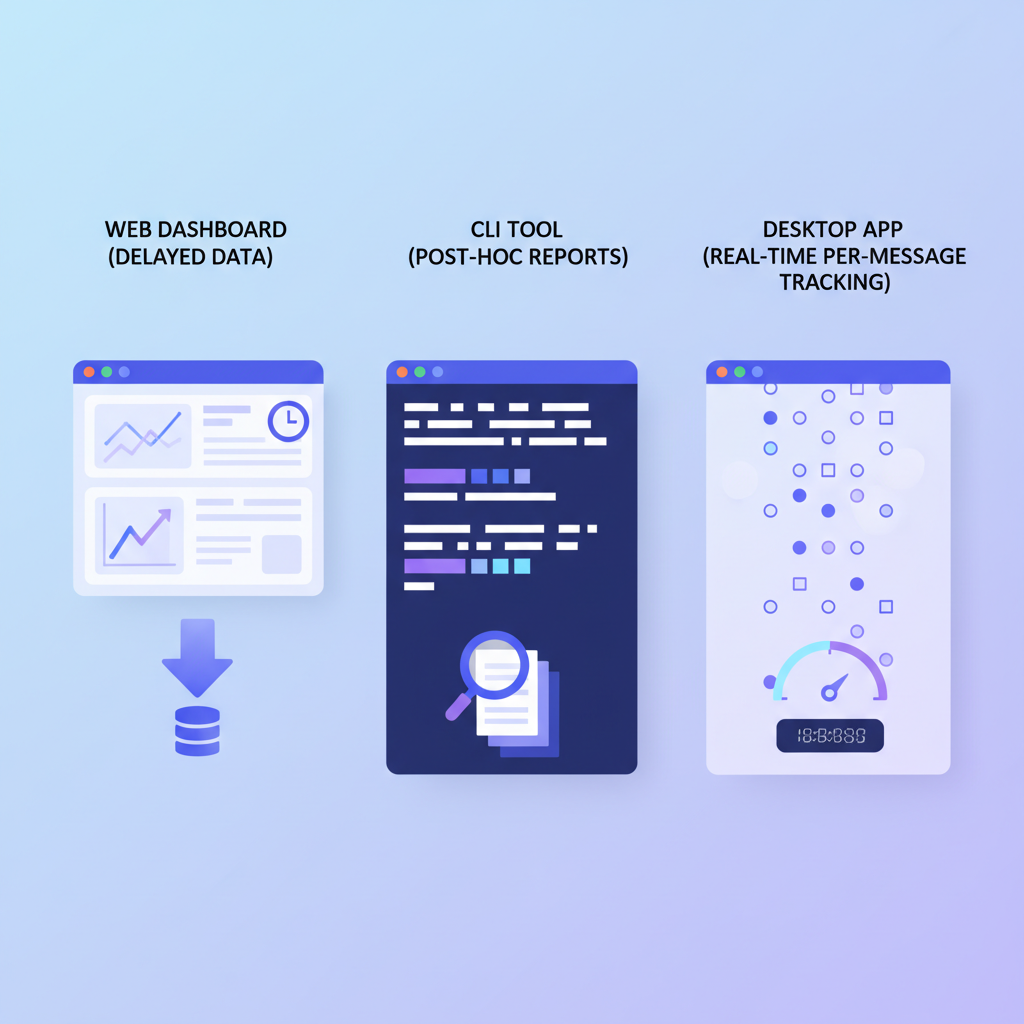 Comparison of cost tracking approaches