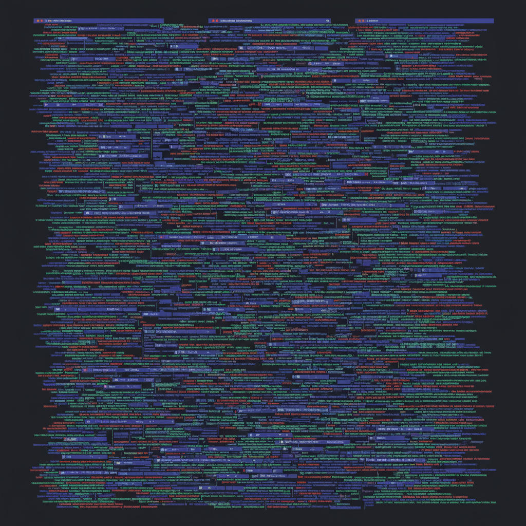 A large undifferentiated diff from a multi-turn Claude Code session