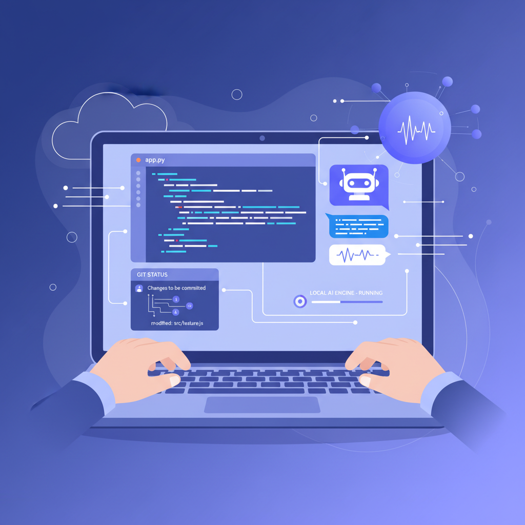 Developer workflow with a local-first AI coding agent